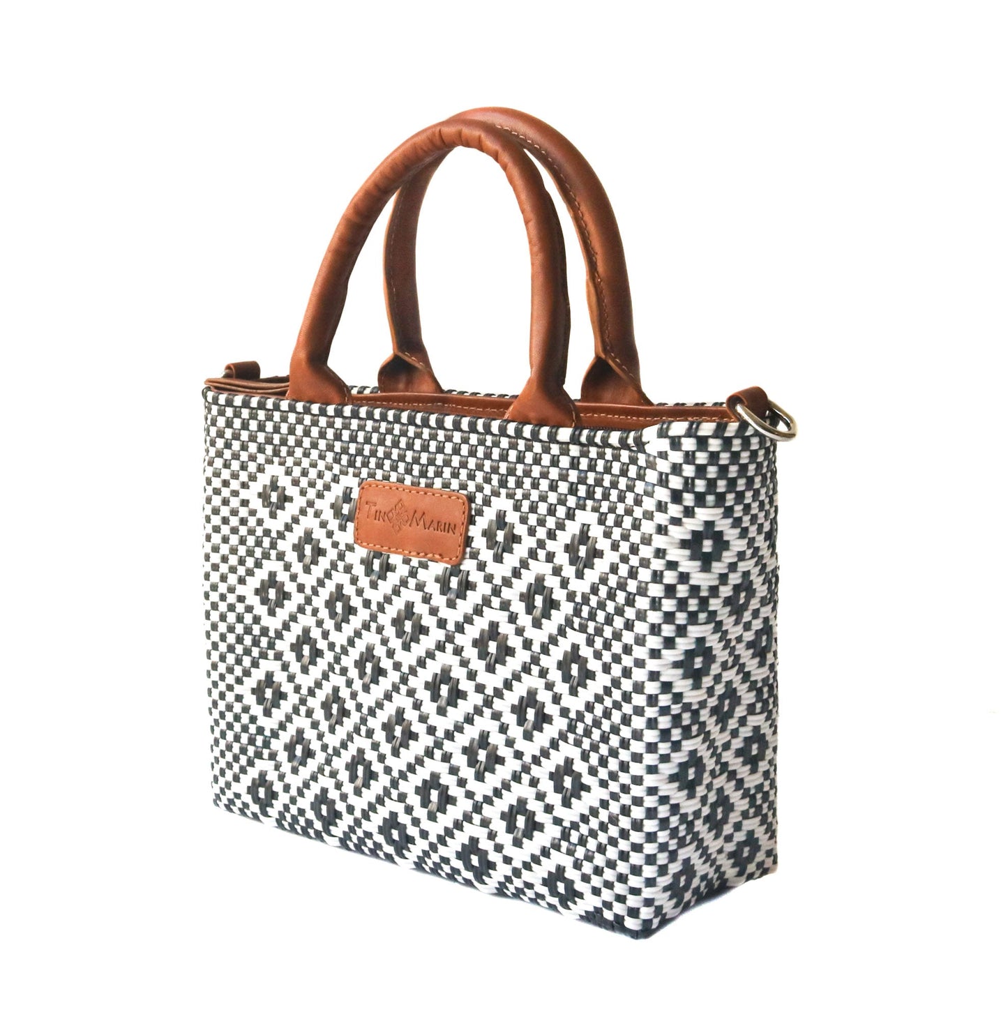 Panda Small Woven Crossbody Bag