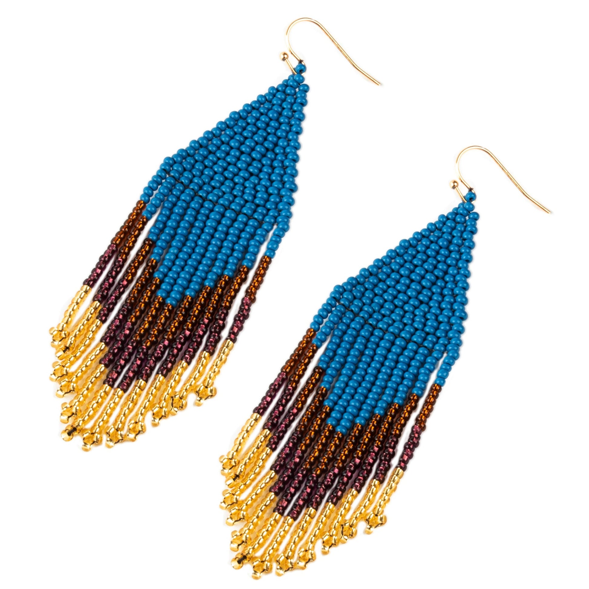 Peacock Embera Earrings
