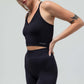 THE CROP RACERBACK V-NECK TANK TOP