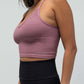 THE CROP RACERBACK V-NECK TANK TOP