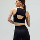 THE JERSEY KEYHOLE SPORTS BRA W/FUSED WAIST BAND