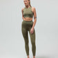 THE JERSEY KEYHOLE SPORTS BRA W/FUSED WAIST BAND