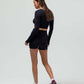 THE V-NECK LONG SLEEVE CROP TOP