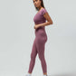 RIBBED CAP SLEEVE CROP TOP