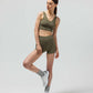 RIBBED BIKER SHORT