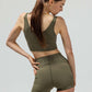 RIBBED BIKER SHORT