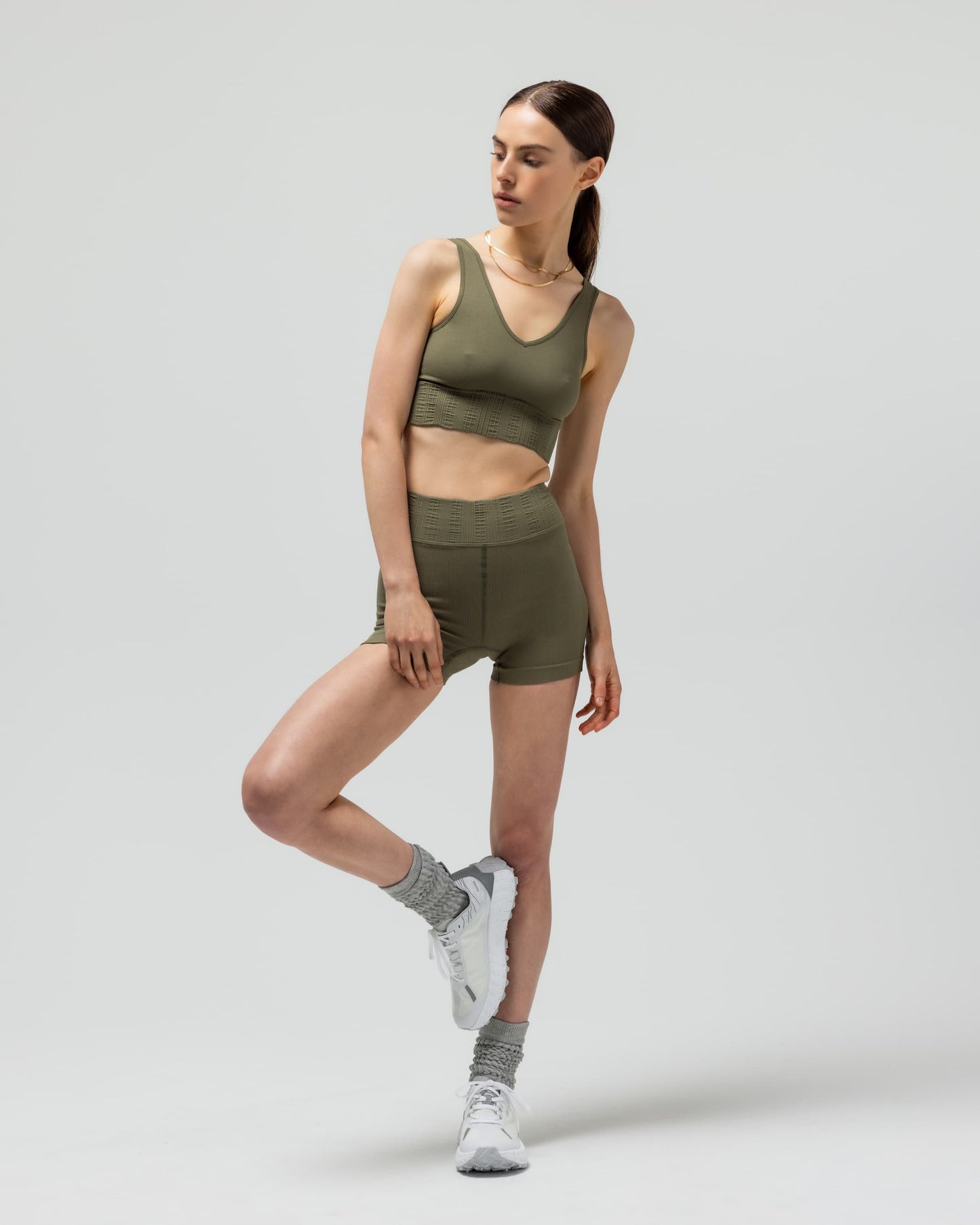 THE V-NECK SPORTS BRA