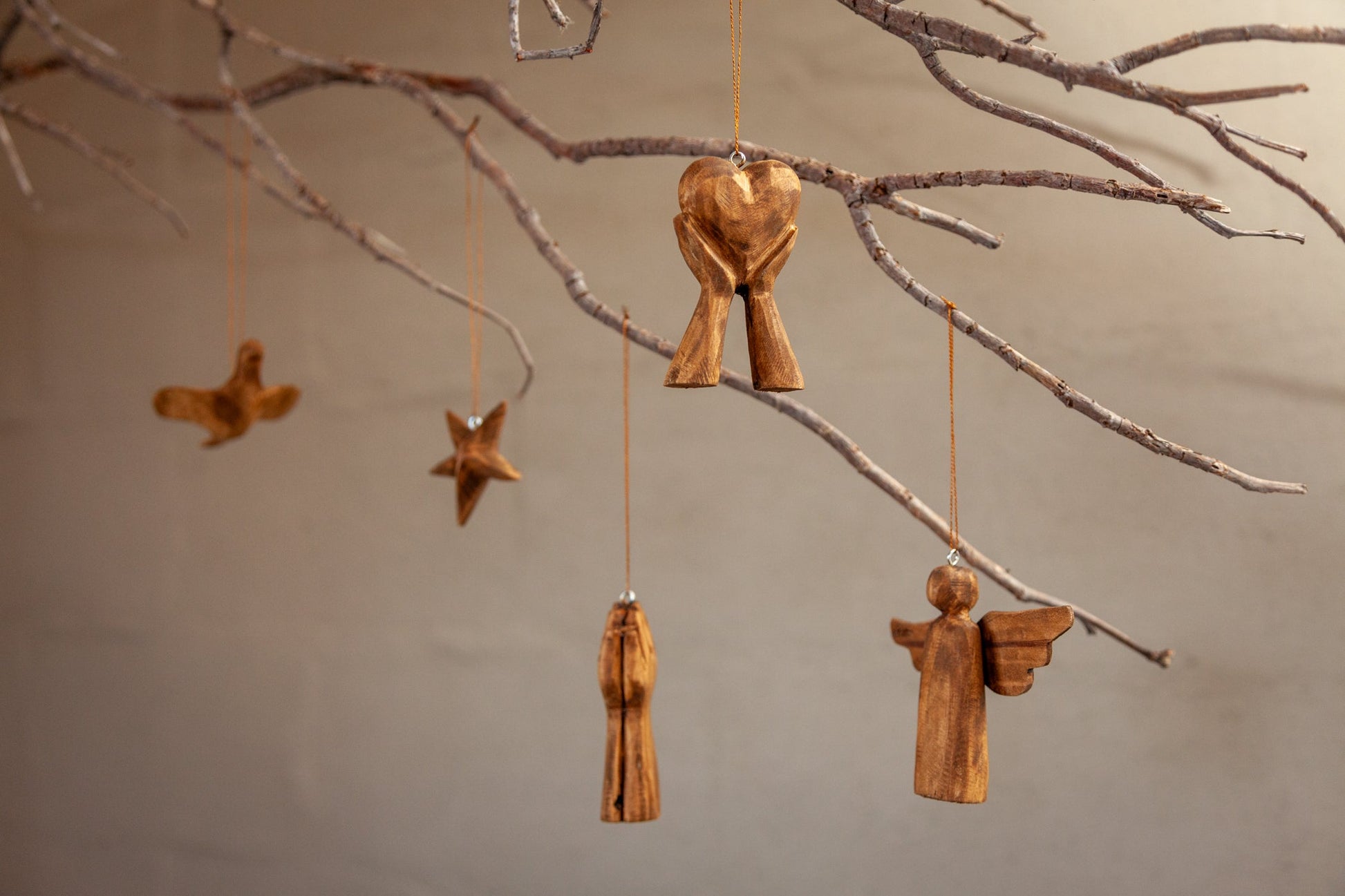 Wooden Angel Ornament