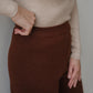 WIDE LEG TROUSERS - UMBER
