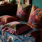 Square Pillow Cover Blumen Green