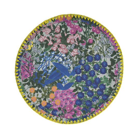 6 Round Placemats Pré Fleuri