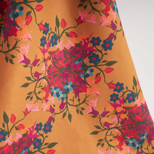 Tablecloth Blumen Orange