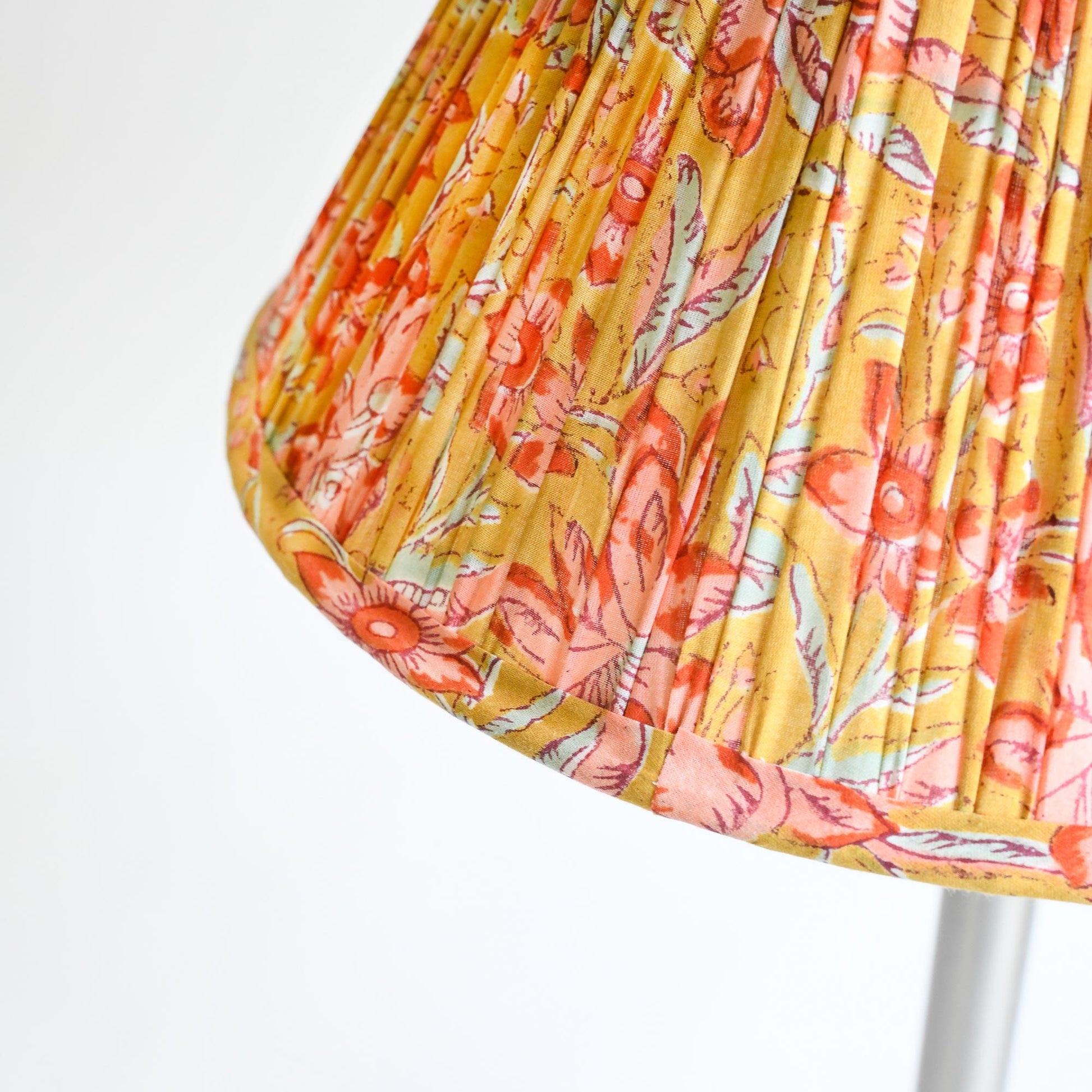 Pleated Lampshade in Lucinda Print