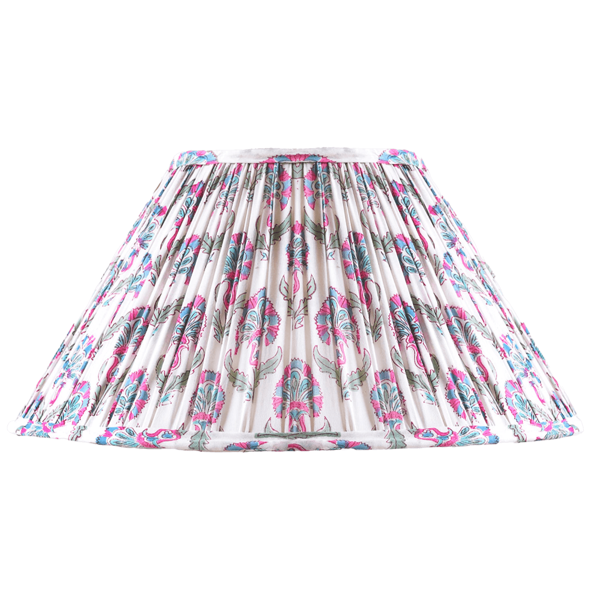 Pleated Lampshade in Laura Print
