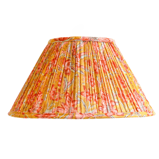 Pleated Lampshade in Lucinda Print