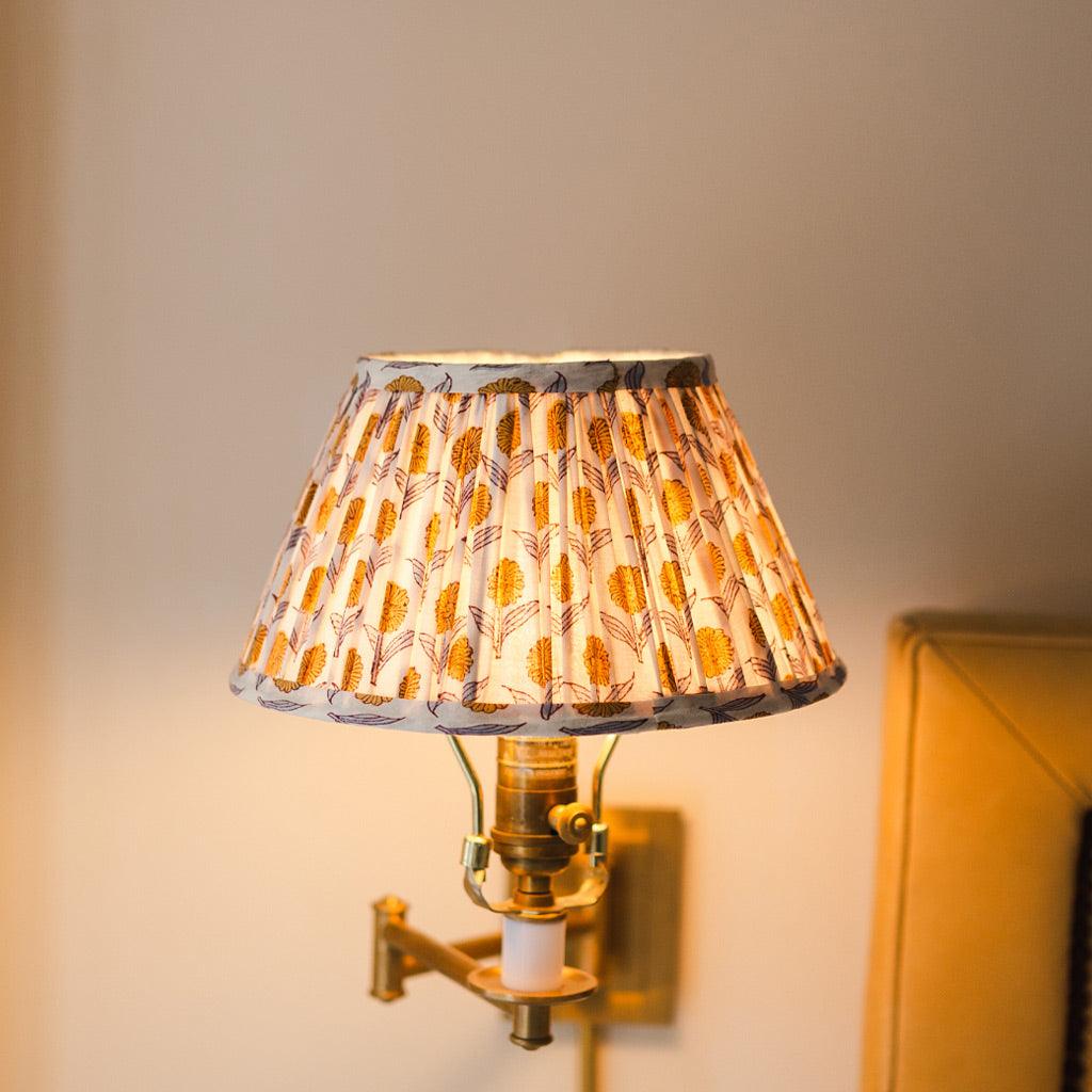 Pleated Lampshade in Stephanie Print