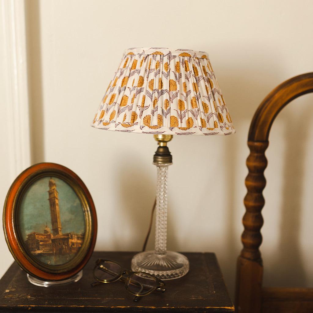 Pleated Lampshade in Stephanie Print