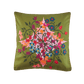 Square Pillow Cover Blumen Green