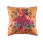 Square Pillow Cover Blumen Orange