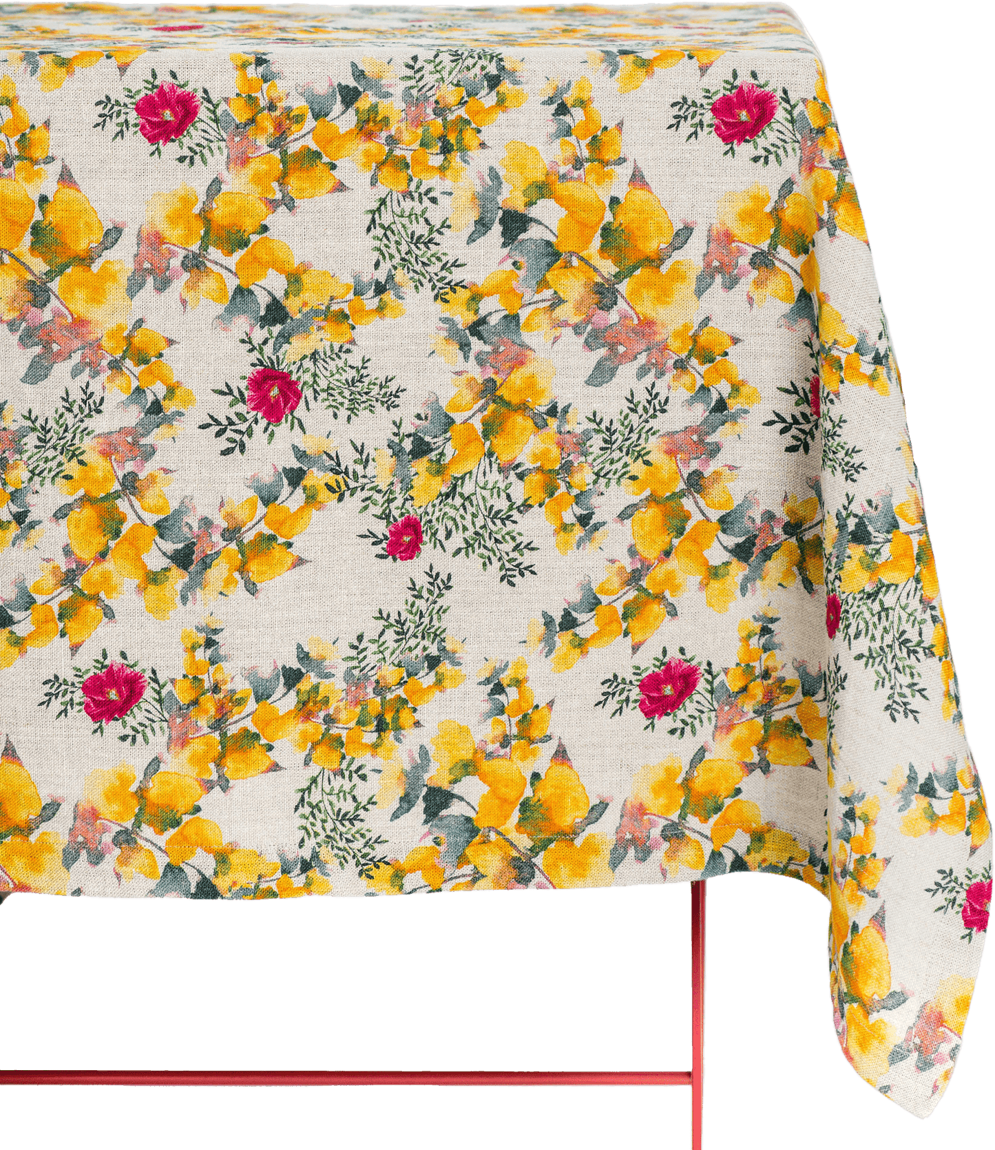 Organic Linen Tablecloth in Saint Valentine