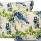 Organic Linen Pillow Cover in Wisteria Lane