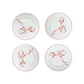 Ribbon Dessert Plates