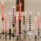 Blue Dots & Stripes Tapers - Gift Box of 4