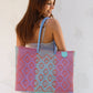 Sunset Woven Super Tote