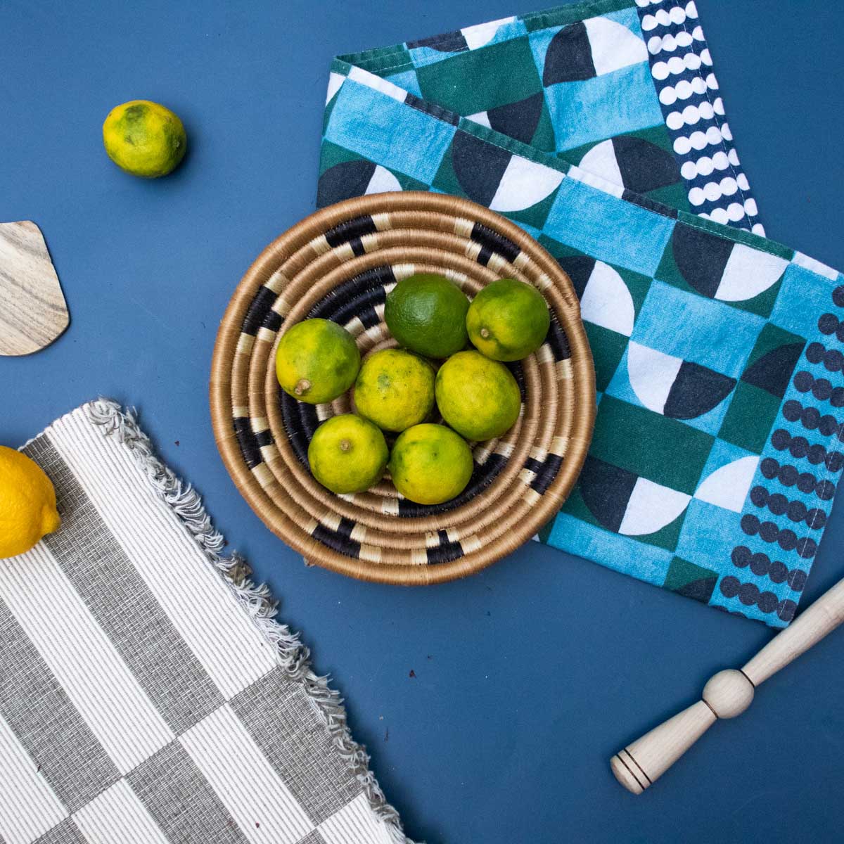Pop Checkers Organic Tea Towels
