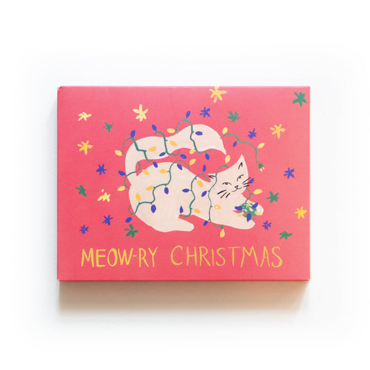 Cat Holiday Cards 12- pack