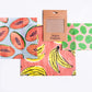 Beeswax Wrap In Fruit Print- 3 pack