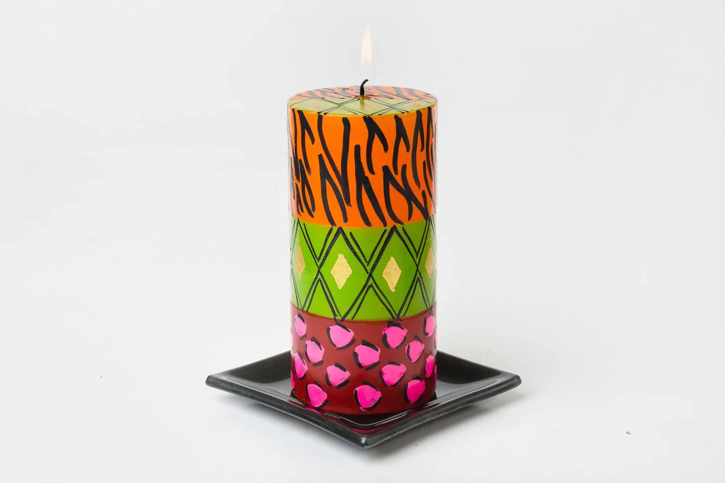 NEW!! Wild Animal Painted Candles