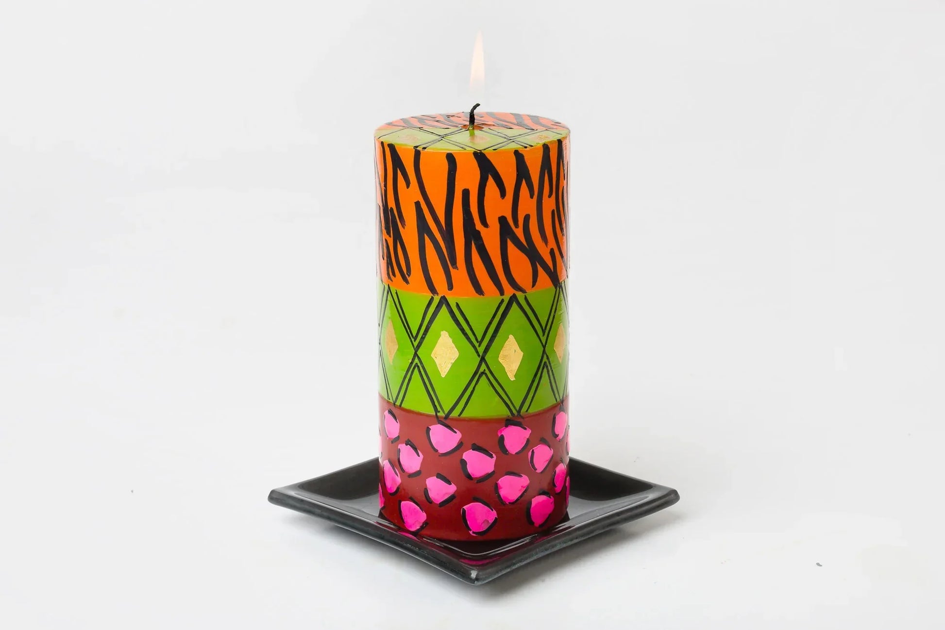 NEW!! Wild Animal Painted Candles