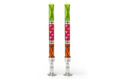 NEW!! Wild Animal Painted Candles