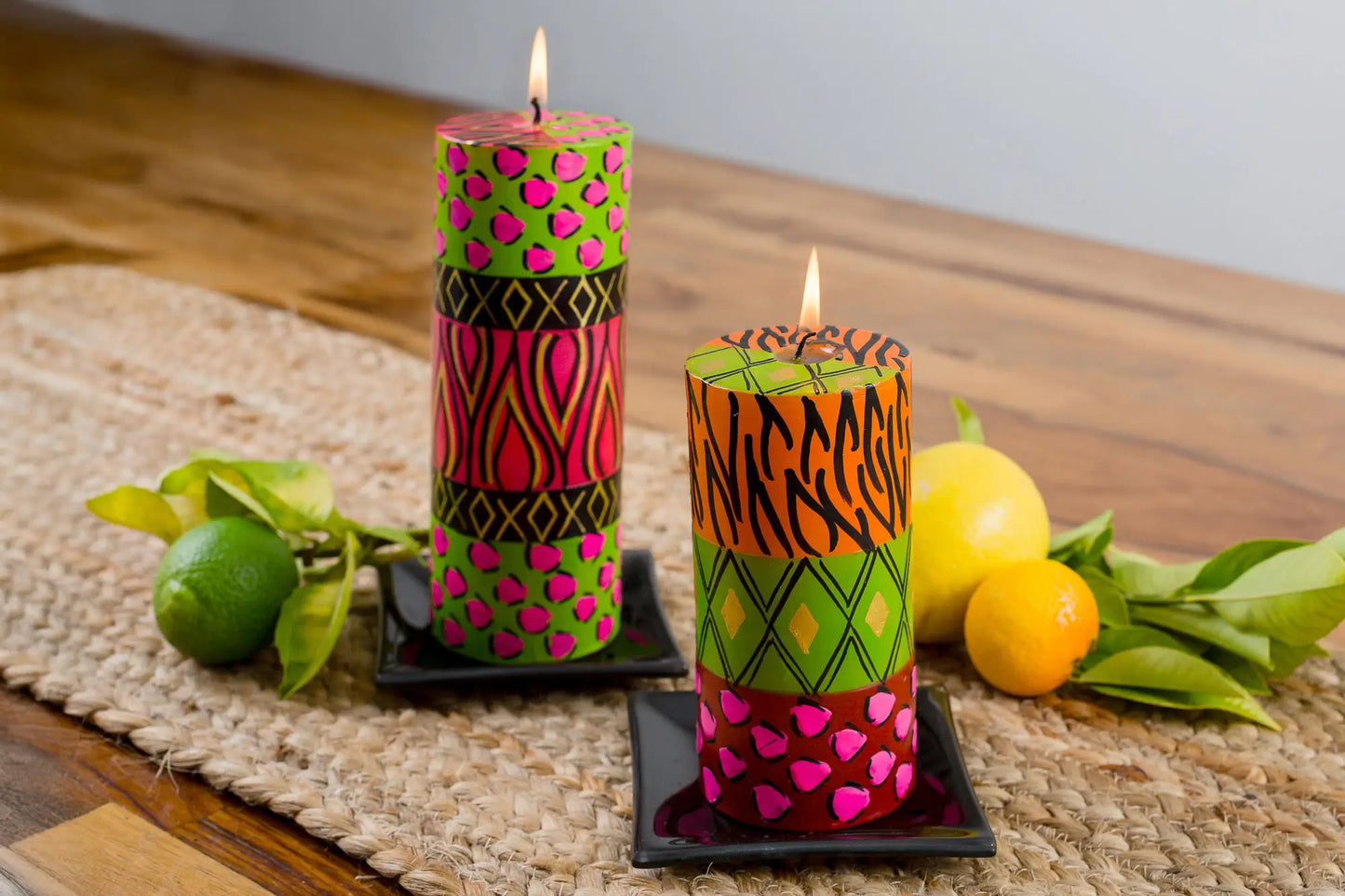 NEW!! Wild Animal Painted Candles