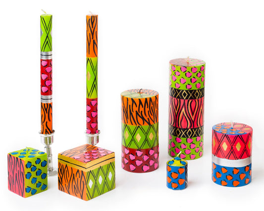 NEW!! Wild Animal Painted Candles