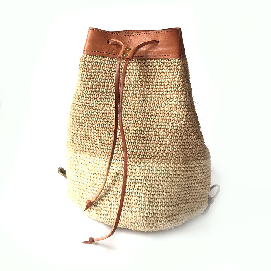 [WS] Transito Woven Mini Backpack | Natural-White