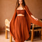 Winona Smocked Tube Top & Asymmetrical Pants Set