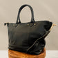Ellie Handmade Leather Tote in Black