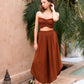 Winona Smocked Tube Top & Asymmetrical Pants Set