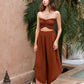 Winona Smocked Tube Top & Asymmetrical Pants Set