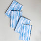 Blue Modern Vines Organic Napkins, 4-pack