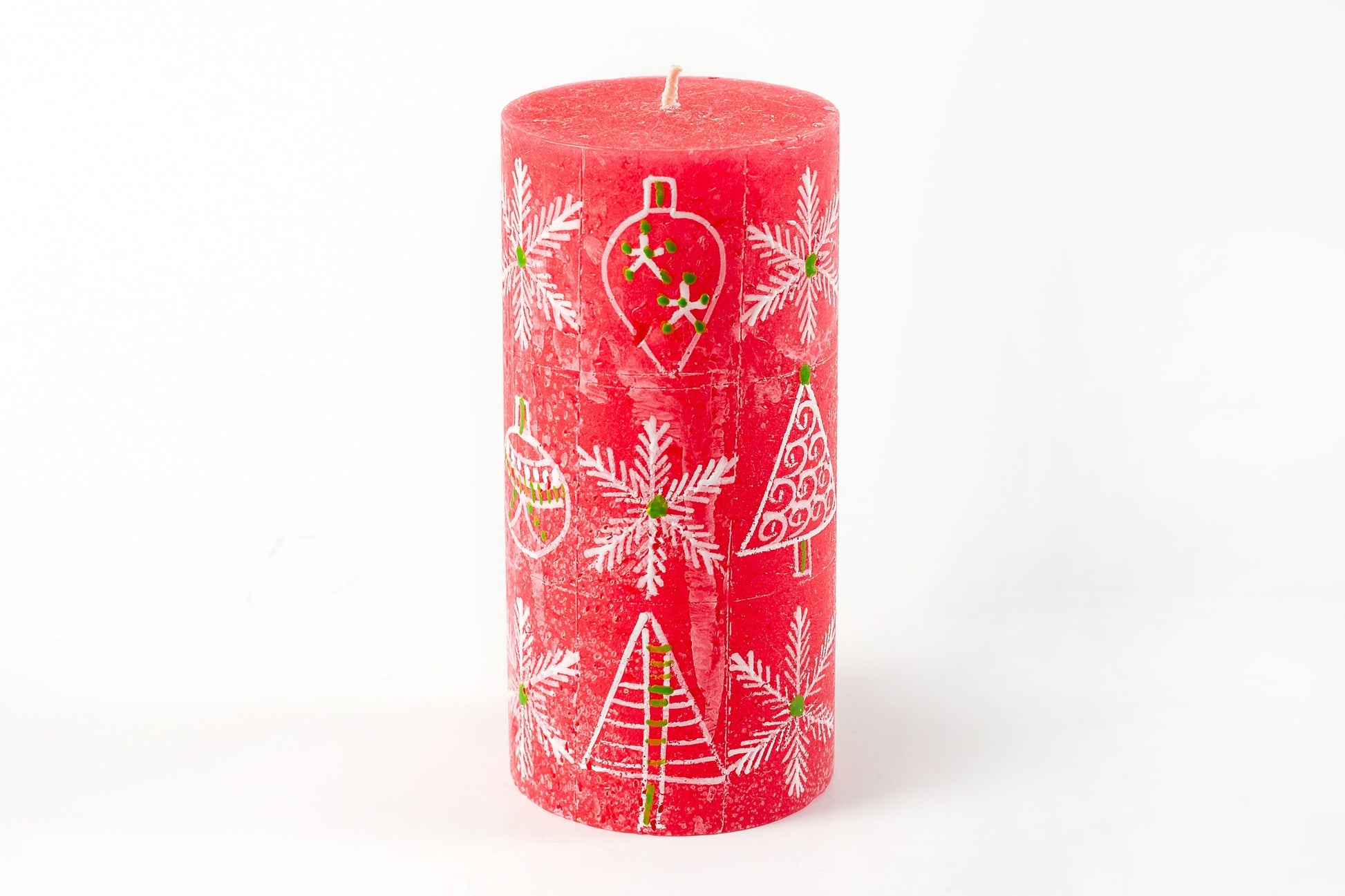 Whimsy Christmas Painted Candles