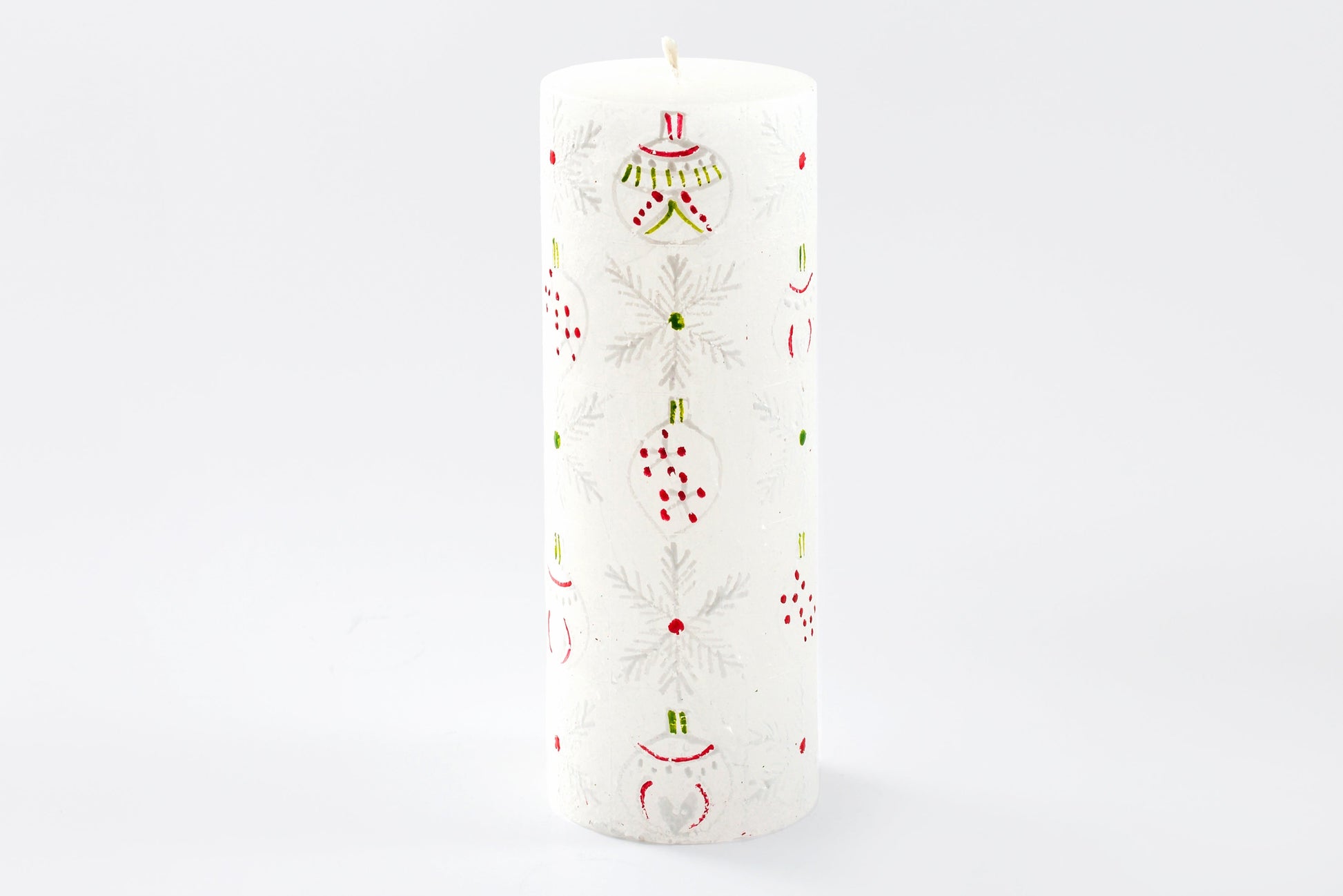 Whimsy Christmas Painted Candles