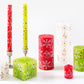 Whimsy Christmas Painted Candles