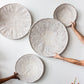 Statement White Washed African Wall Decor Basket