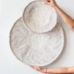 Statement White Washed African Wall Decor Basket