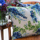 Organic Linen Pillow Cover in Wisteria Lane