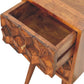 Solid Wood Mini Cube Nightstand