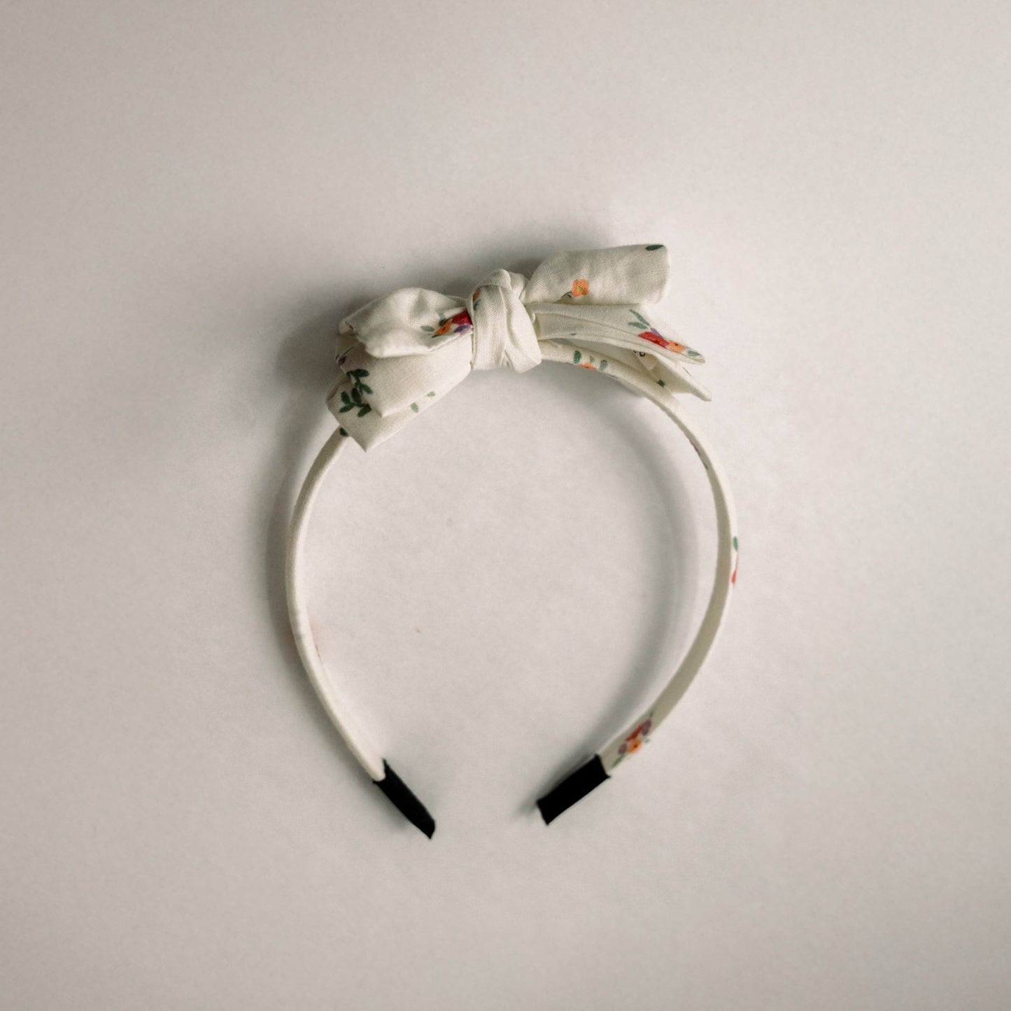Three Little Bows Headband- Matin au Jardin